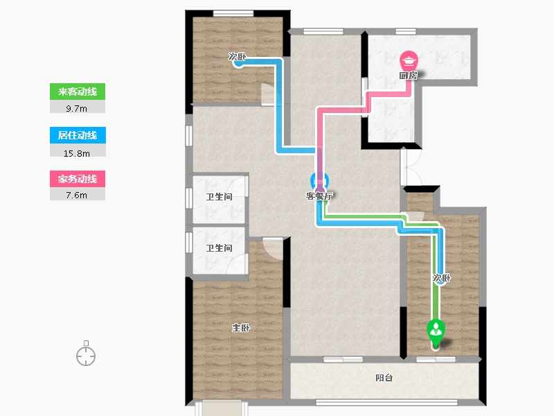 河北省-邢台市-公元城-131.59-户型库-动静线