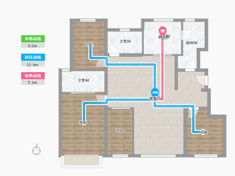 天津-天津市-保利云禧-120.00-户型库-动静线