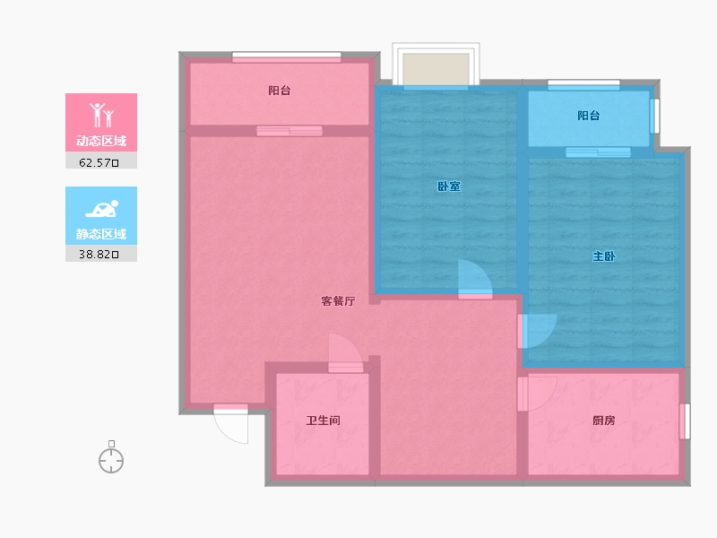 河北省-石家庄市-东龙府邸-东区-90.00-户型库-动静分区