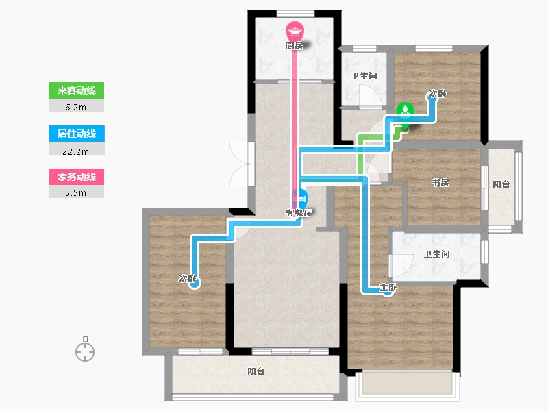 河南省-郑州市-绿地城六区-115.20-户型库-动静线