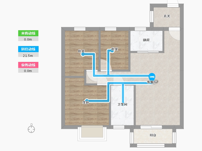 广西壮族自治区-南宁市-古汇壹号-78.00-户型库-动静线