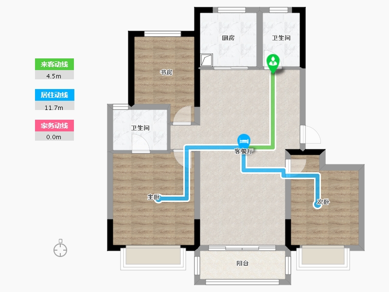 山东省-青岛市-天一镜台山-96.38-户型库-动静线