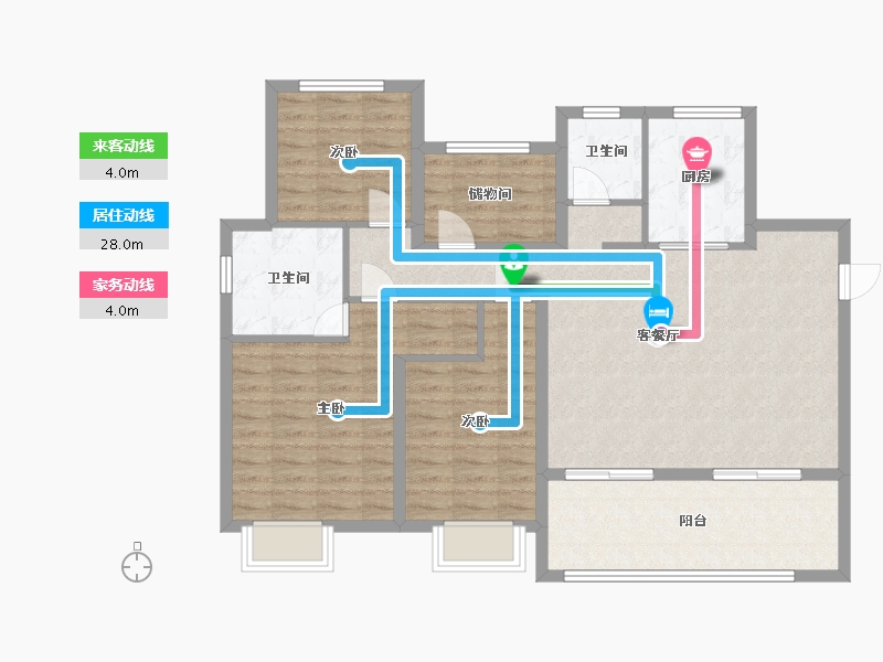 河南省-安阳市-建业桂园3期东府-102.00-户型库-动静线