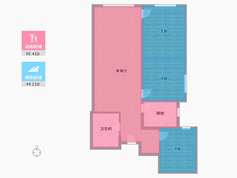 新疆维吾尔自治区-乌鲁木齐市-鲤鱼山御苑广场-99.01-户型库-动静分区