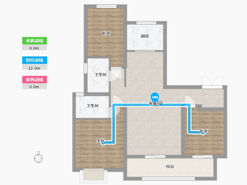 山东省-潍坊市-中南熙悦-103.36-户型库-动静线