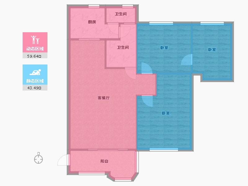 广东省-广州市-外贸小区-103.48-户型库-动静分区