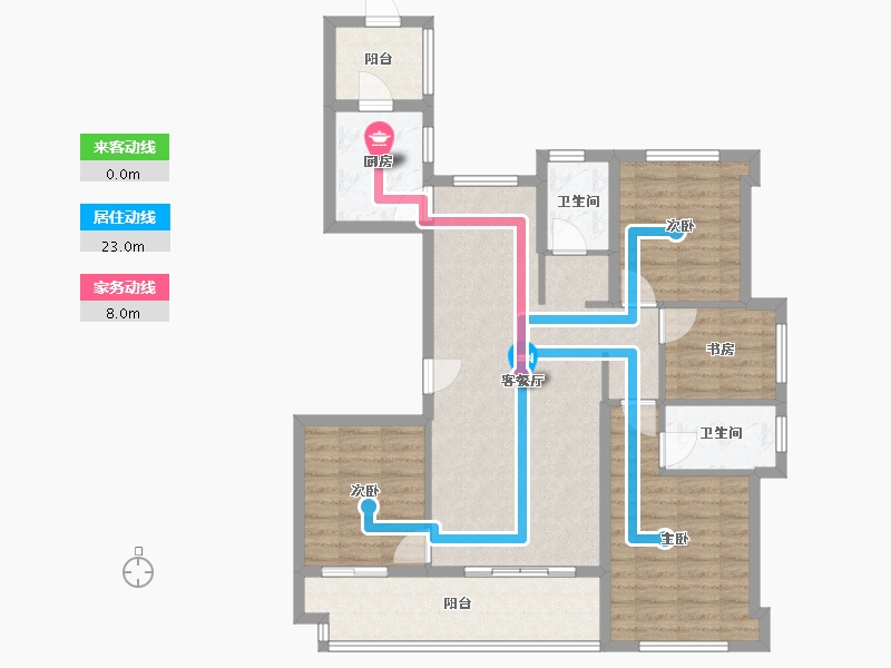 福建省-莆田市-皇庭美域-97.07-户型库-动静线