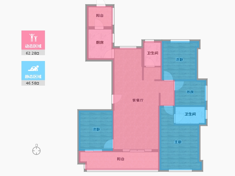 福建省-莆田市-皇庭美域-97.07-户型库-动静分区