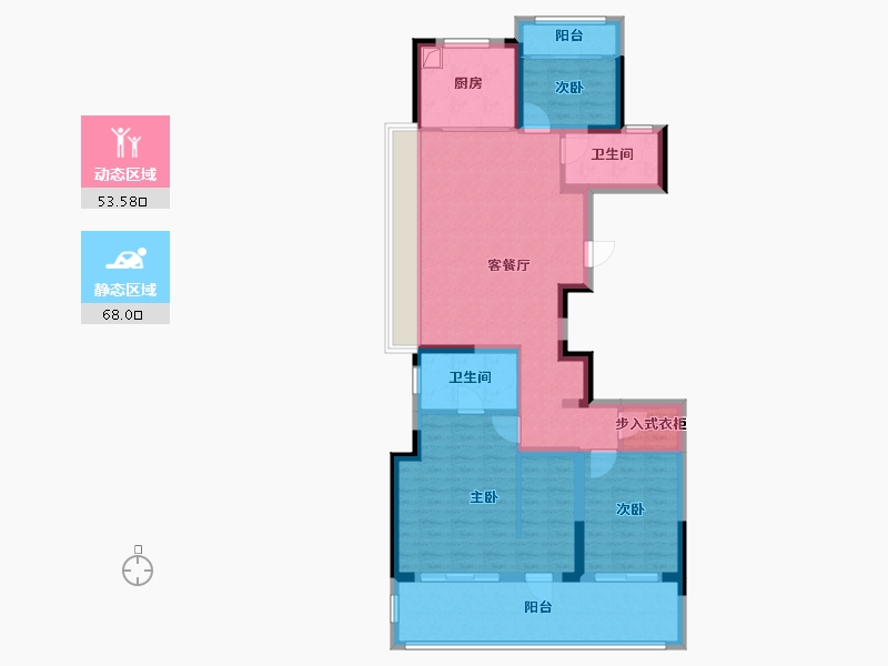 浙江省-温州市-未来之城-103.20-户型库-动静分区