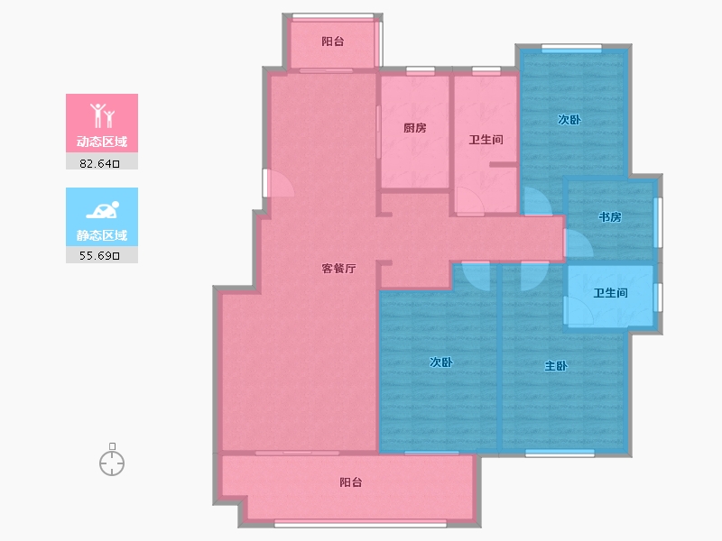 山东省-临沂市-德馨园-135.00-户型库-动静分区