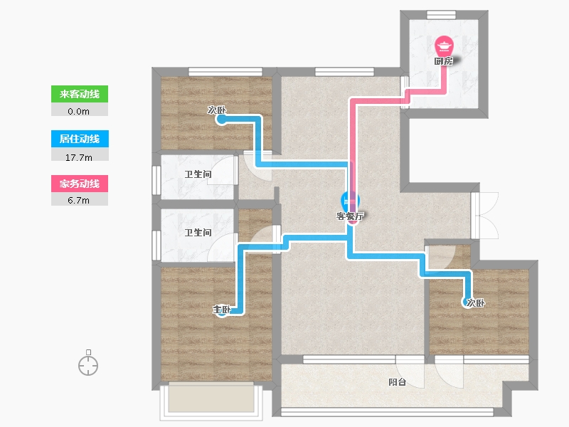 山东省-潍坊市-恒信弥水春风-115.20-户型库-动静线