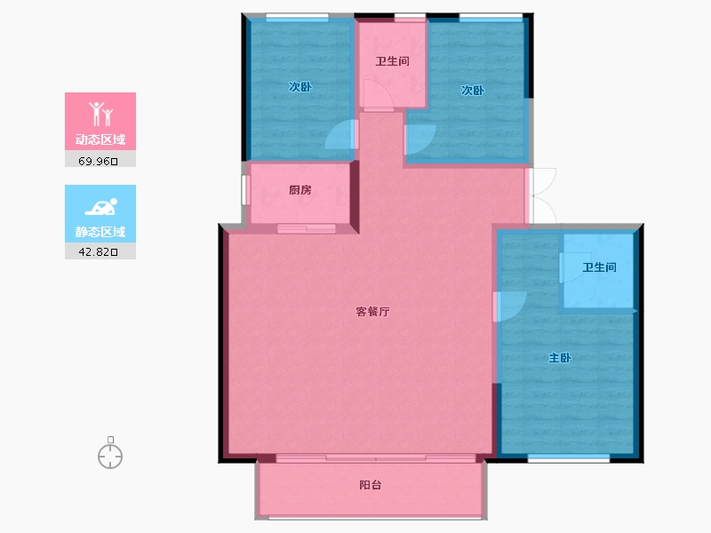 黑龙江省-大庆市-春风十里-115.20-户型库-动静分区