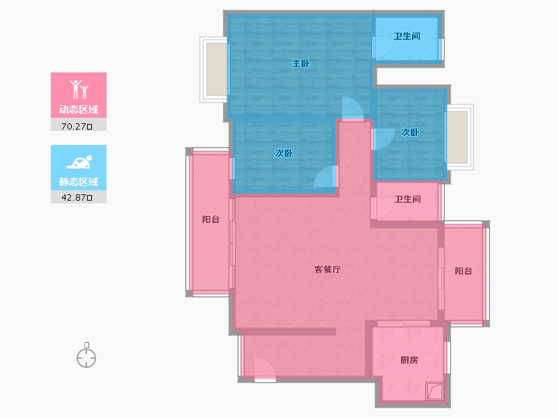 广东省-佛山市-富星半岛-100.00-户型库-动静分区