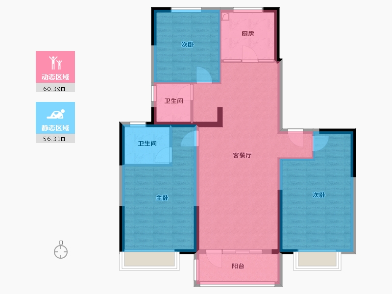 山东省-济宁市-锦绣尚城-105.00-户型库-动静分区