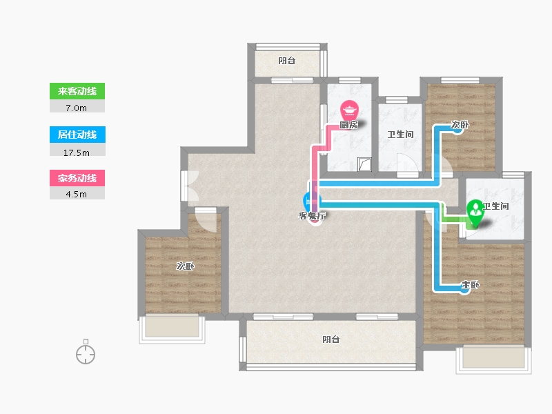 河南省-南阳市-镇平建业城-113.22-户型库-动静线