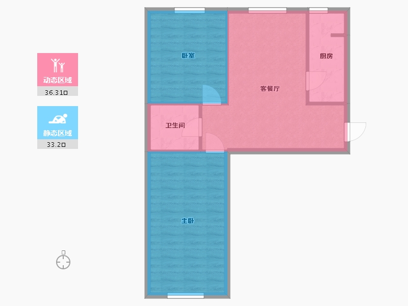 北京-北京市-永升嘉园-70.00-户型库-动静分区