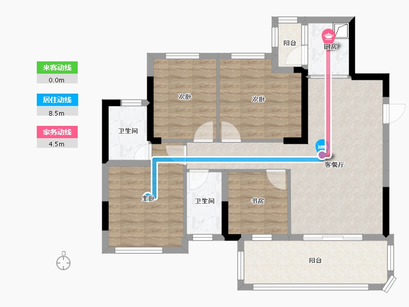 四川省-广安市-和喜域峰-76.80-户型库-动静线