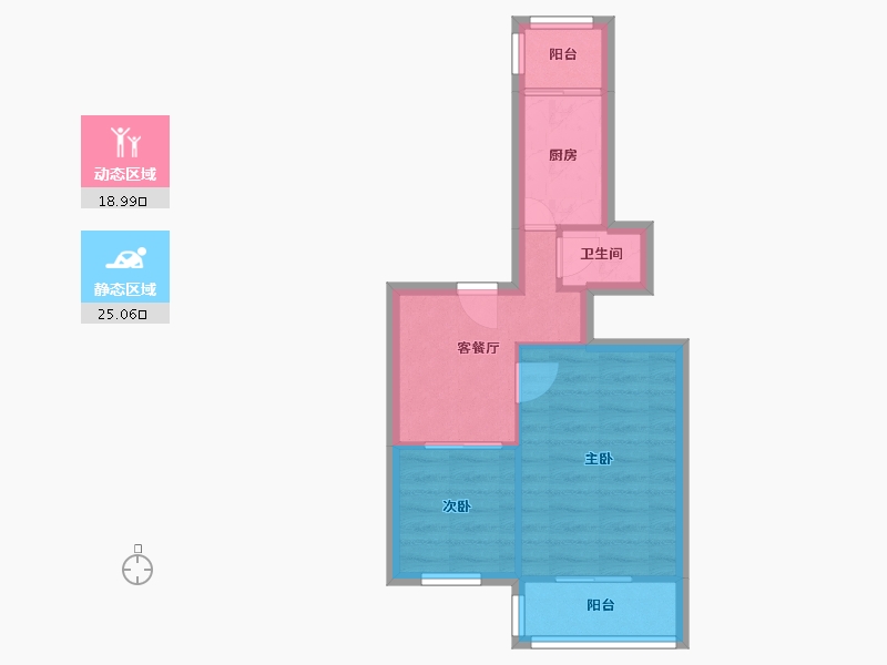 北京-北京市-化工大院社区-42.00-户型库-动静分区