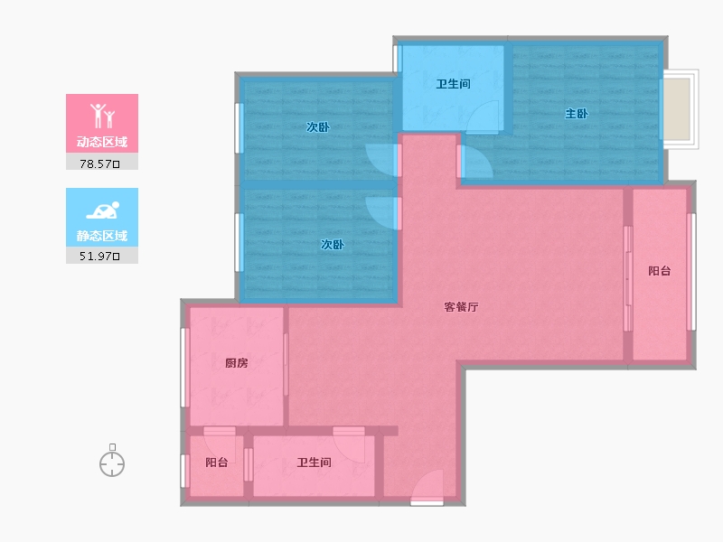 河南省-郑州市-杨君刘小区-117.00-户型库-动静分区