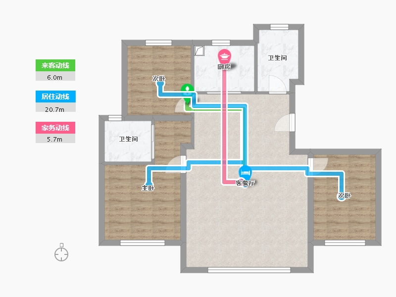 内蒙古自治区-通辽市-澜悦一品-101.60-户型库-动静线