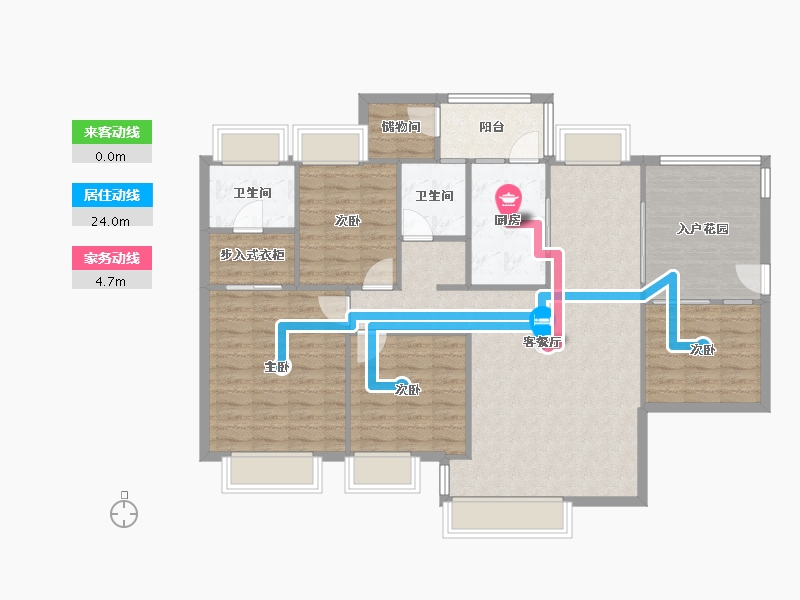 广东省-深圳市-中信海阔天空雅居-105.01-户型库-动静线