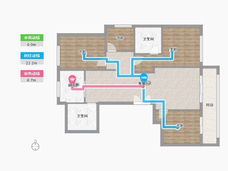 浙江省-绍兴市-芯馨雅园-114.31-户型库-动静线