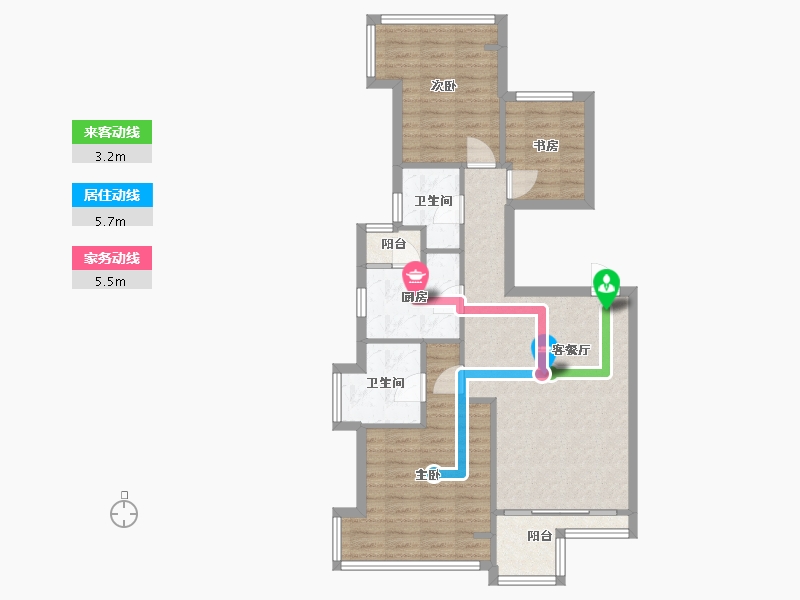 四川省-成都市-南城都汇-72.00-户型库-动静线