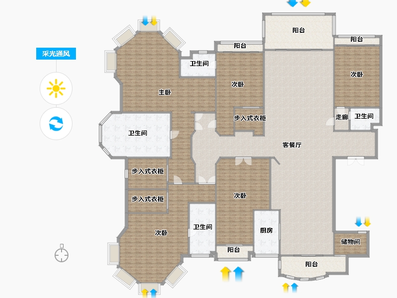 广东省-广州市-海怡半岛花园-407.50-户型库-采光通风