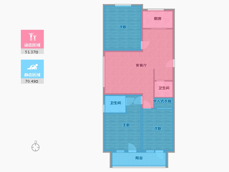 河北省-廊坊市-福顺家园-110.00-户型库-动静分区