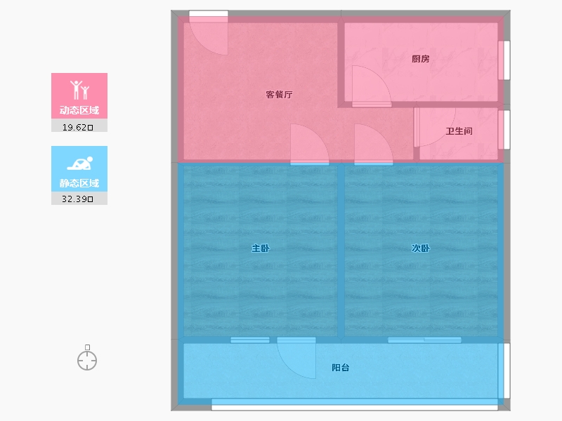 陕西省-西安市-陕建三建集团安东街小区-47.00-户型库-动静分区