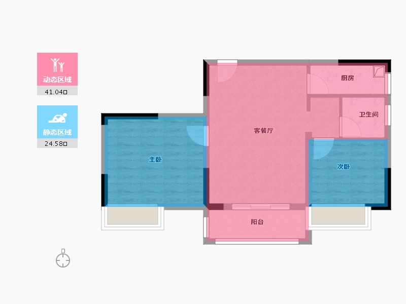 广西壮族自治区-梧州市-金湖湾-58.54-户型库-动静分区