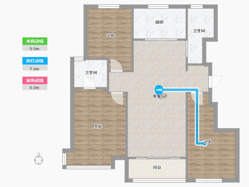 山东省-济南市-龙湖春江悦茗-98.46-户型库-动静线