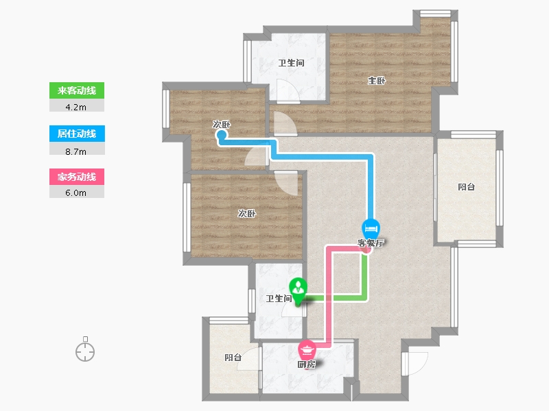 四川省-成都市-中海右岸-1期-81.70-户型库-动静线