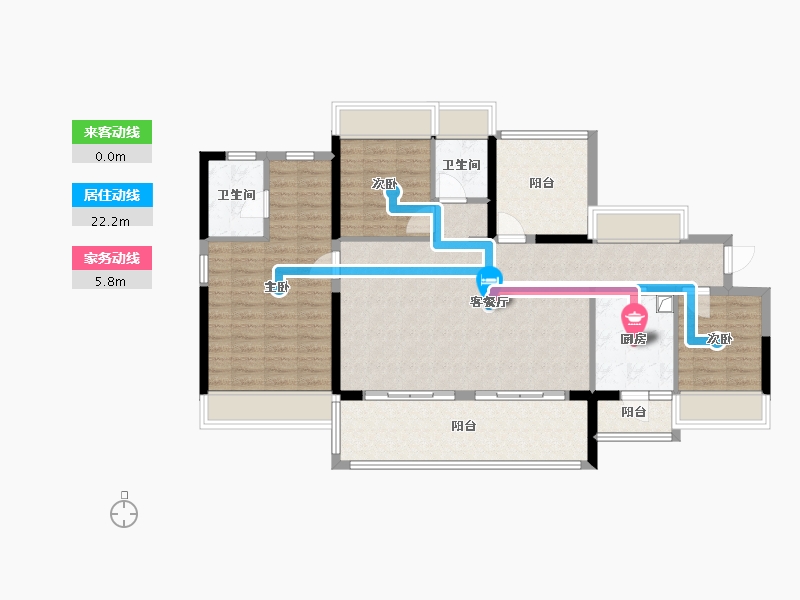 广东省-惠州市-泰丰牧马湖-124.00-户型库-动静线