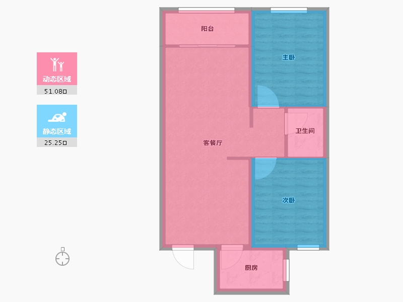 河北省-沧州市-贻成·御景狮城-68.80-户型库-动静分区