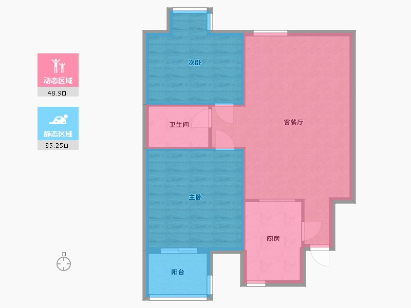 陕西省-西安市-曲江澜山-84.19-户型库-动静分区