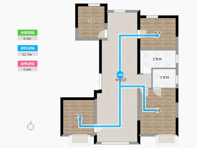 内蒙古自治区-通辽市-水墨嘉华-111.26-户型库-动静线