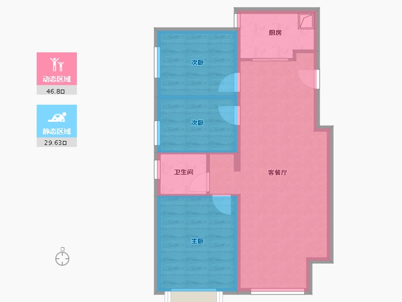 山西省-太原市-万科新都荟-74.00-户型库-动静分区