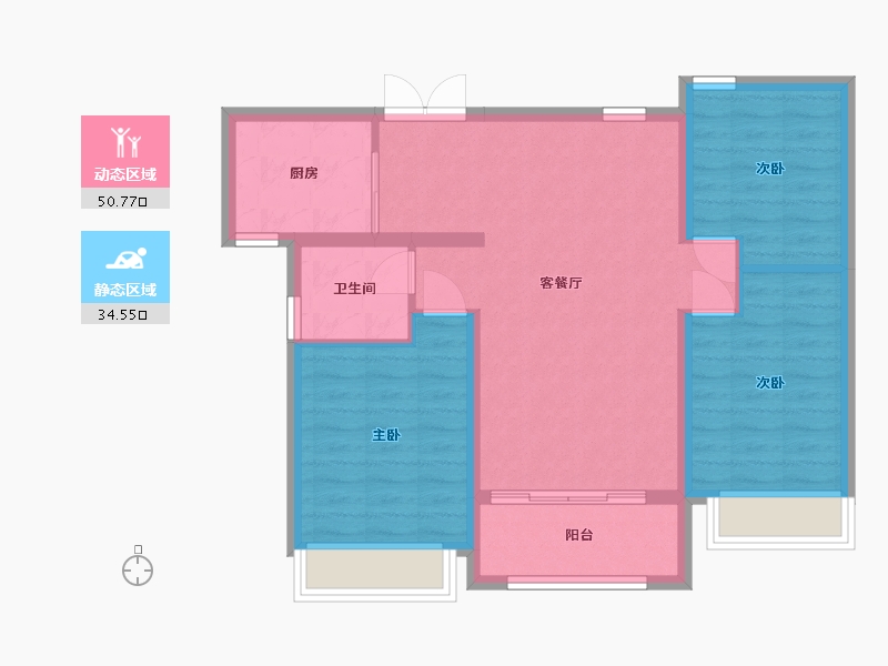 山西省-运城市-鸿泰学府-91.20-户型库-动静分区