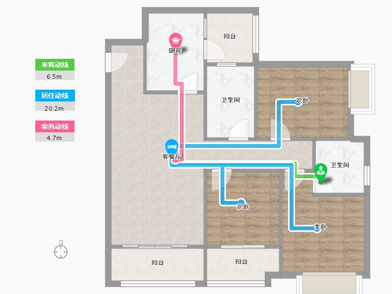 河北省-廊坊市-港中旅海泉湾-88.20-户型库-动静线