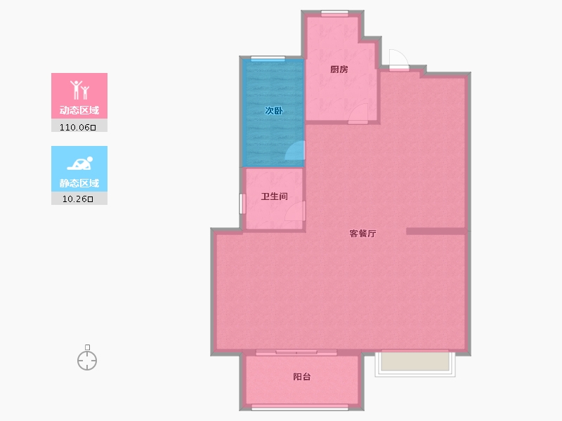 上海-上海市-金科新弘古北天御-112.00-户型库-动静分区