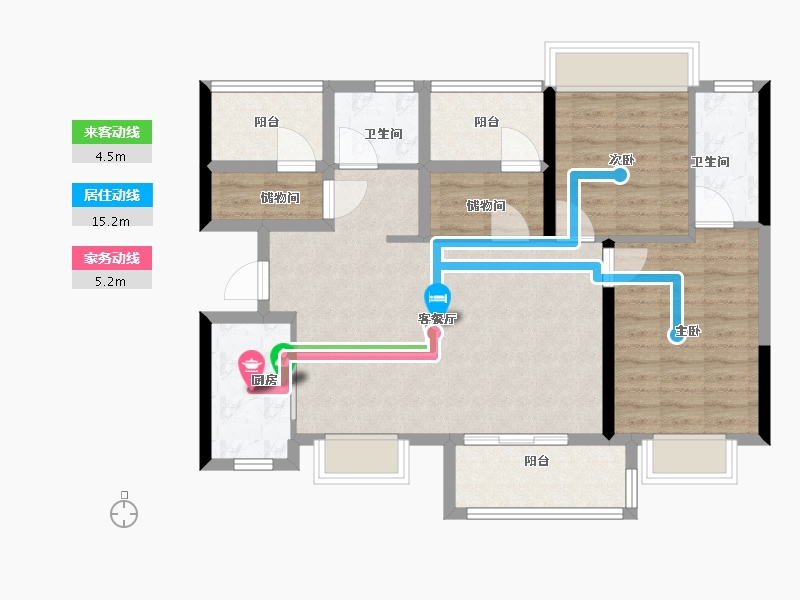 广东省-广州市-星图-88.00-户型库-动静线