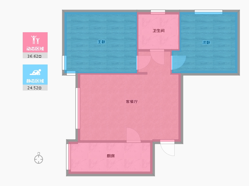 辽宁省-沈阳市-中海香悦-51.20-户型库-动静分区