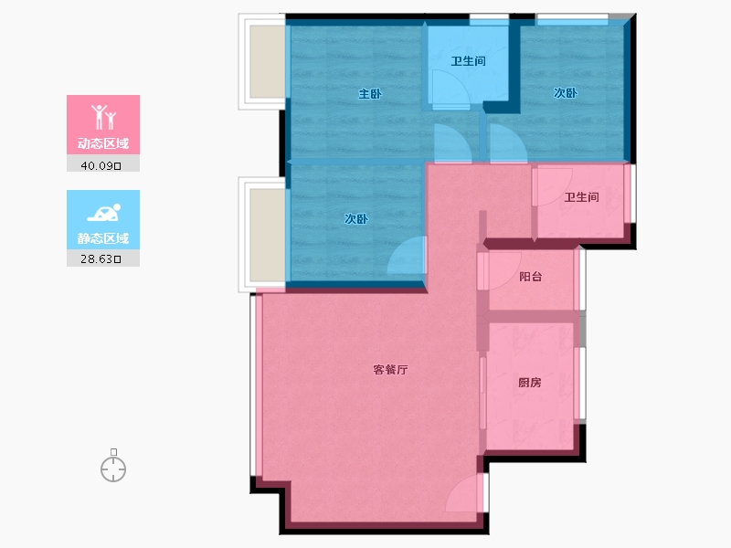 福建省-厦门市-保利中交云上-71.20-户型库-动静分区