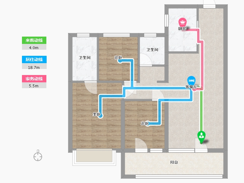 山东省-潍坊市-中南珑悦-84.19-户型库-动静线