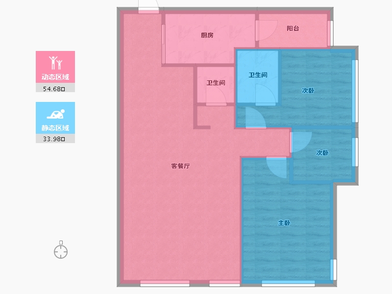 福建省-福州市-万科金域榕郡-79.00-户型库-动静分区