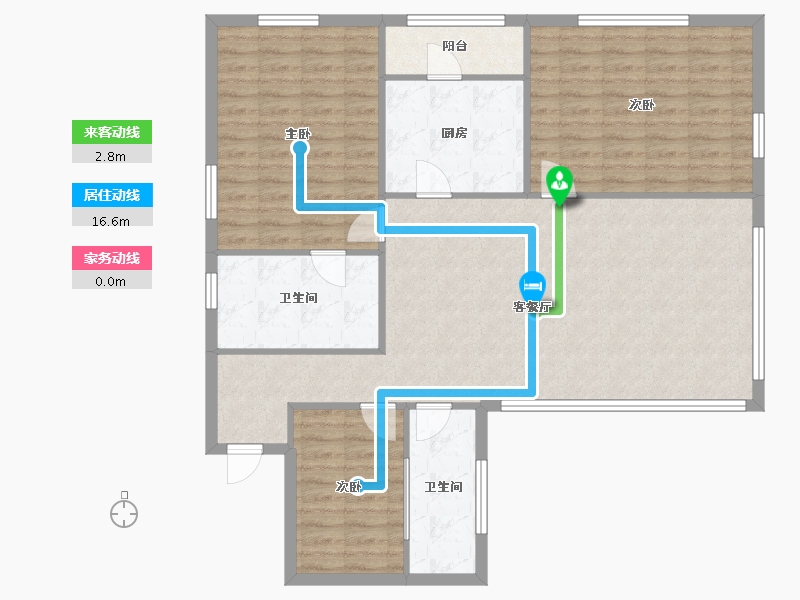 上海-上海市-安亭新镇颂苑-105.00-户型库-动静线