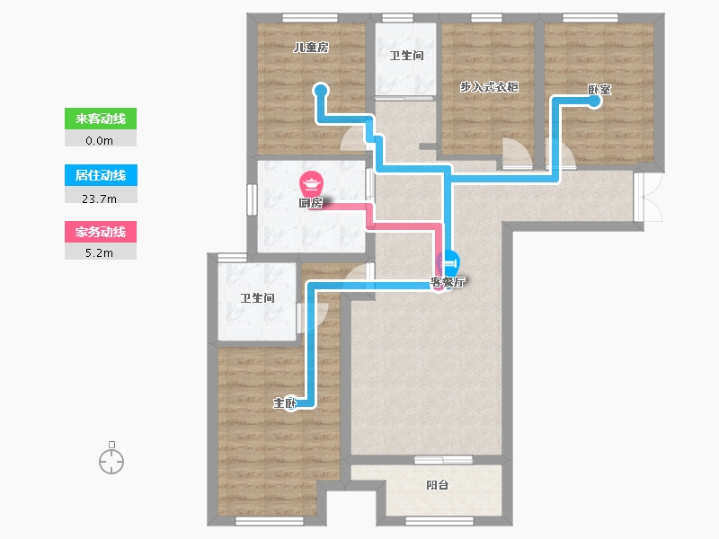 河南省-郑州市-威龙中心城-78.40-户型库-动静线