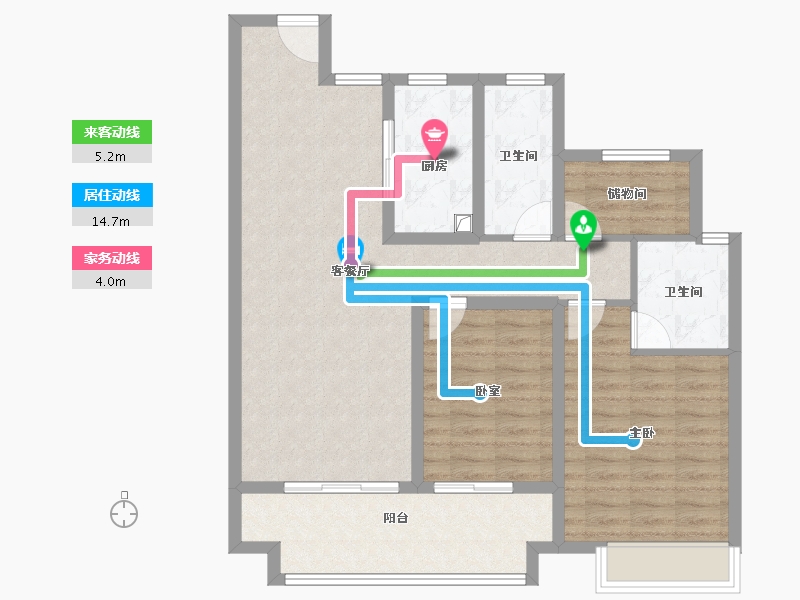 河南省-安阳市-安阳建业光明府-92.81-户型库-动静线