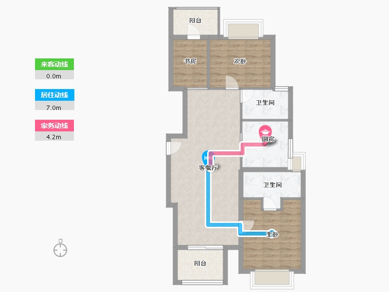 上海-上海市-天安1号-79.00-户型库-动静线